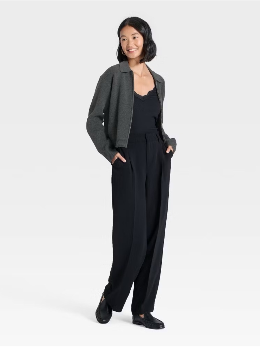 A New Day Women's Full Zip Cardigan - Picture 2 of 4